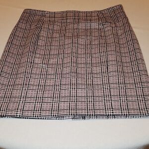 Michael‎ Kors Black /White Plaid Pencil Skirt